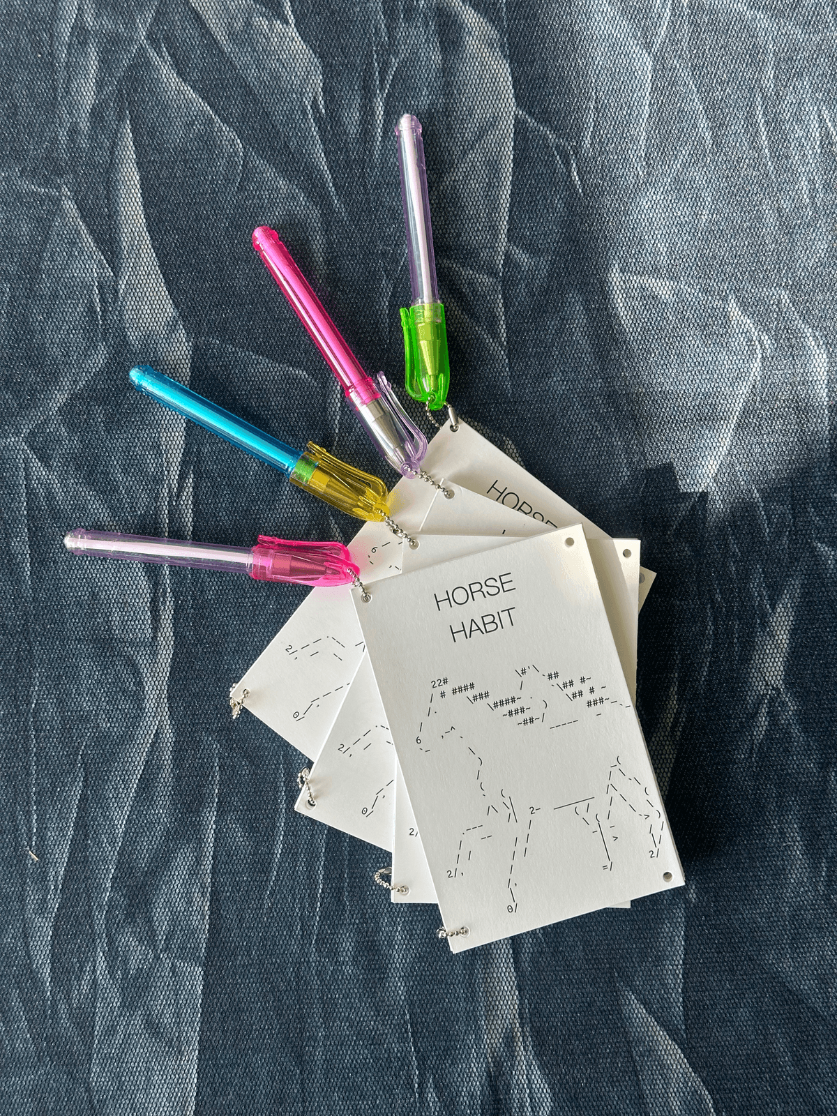 Horse Habit 2026 zine with pens